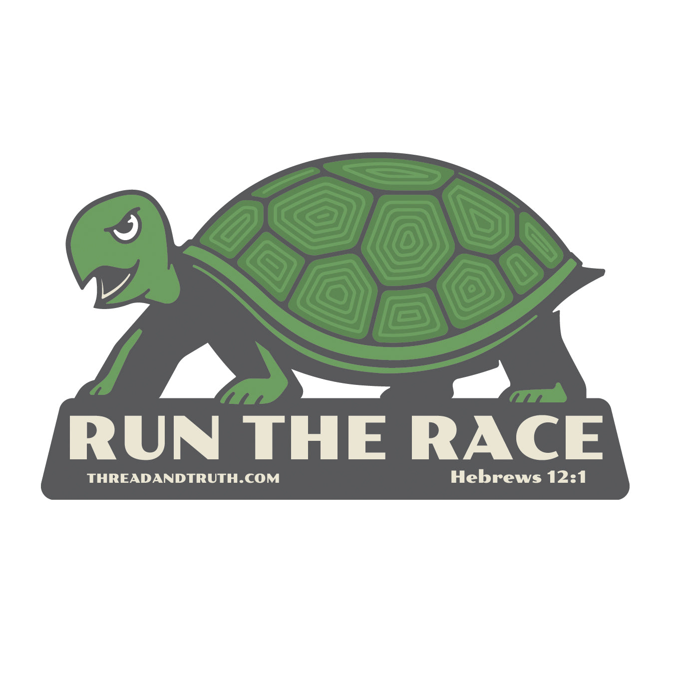 Run The Race Sticker